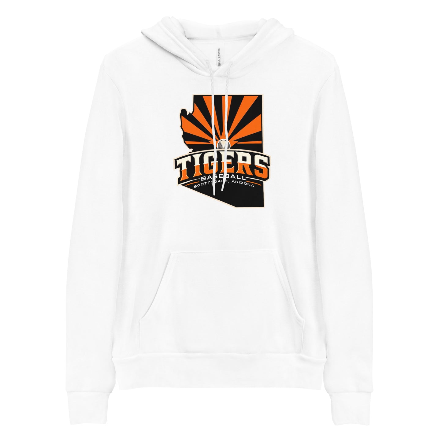 Scottsdale Arizona Tigers Baseball Bella Canvas Unisex Adult Premium Hoodie
