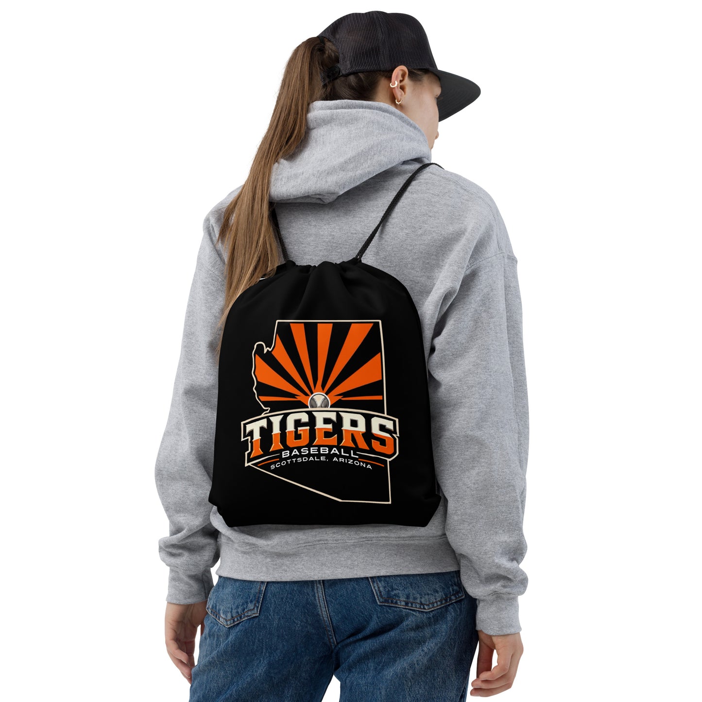 Tigers Baseball Drawstring bag