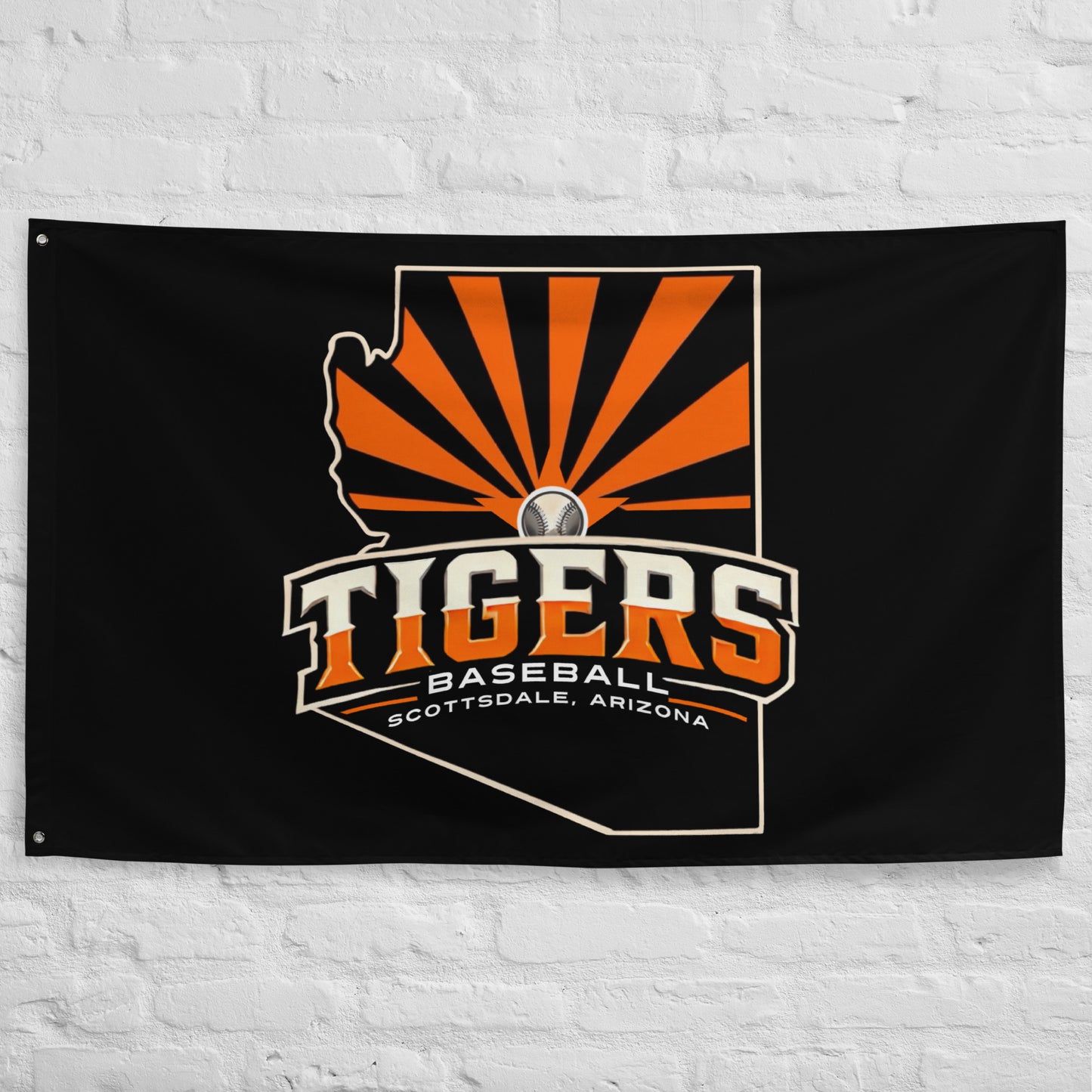 Tigers Baseball Wall Flag