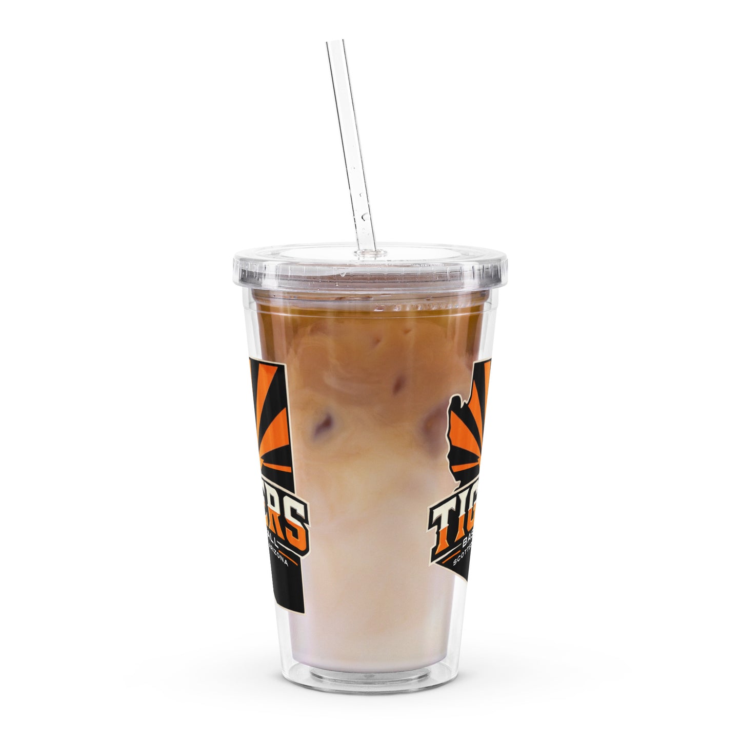 Tigers Baseball Clear Plastic Tumbler