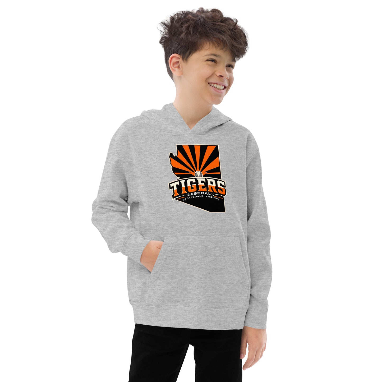 Scottsdale Arizona Tigers Baseball Kids Fleece Hoodie