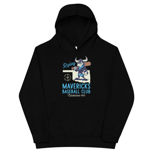 Ripley Mavericks Minor League Baseball Team-Luxury Kids fleece hoodie