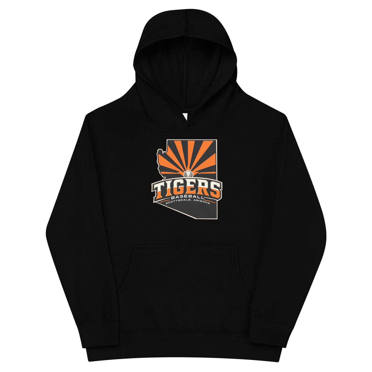 Scottsdale Arizona Tigers Baseball Kids Fleece Hoodie