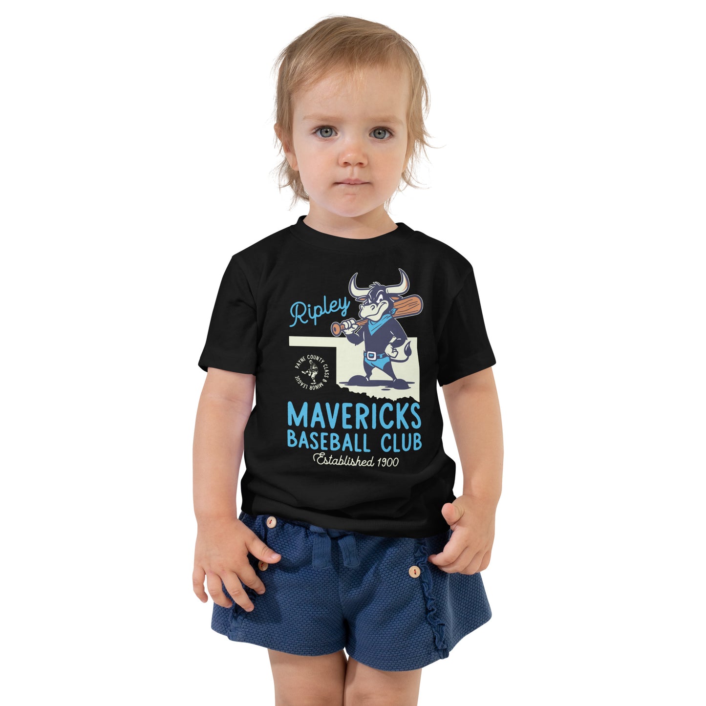 Ripley Mavericks Minor League Baseball Team-Toddler Short Sleeve Tee