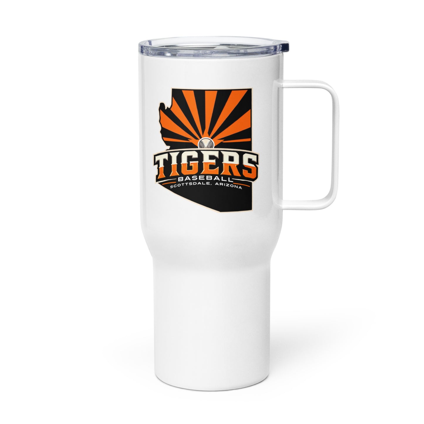 Tigers Baseball Travel mug with a handle