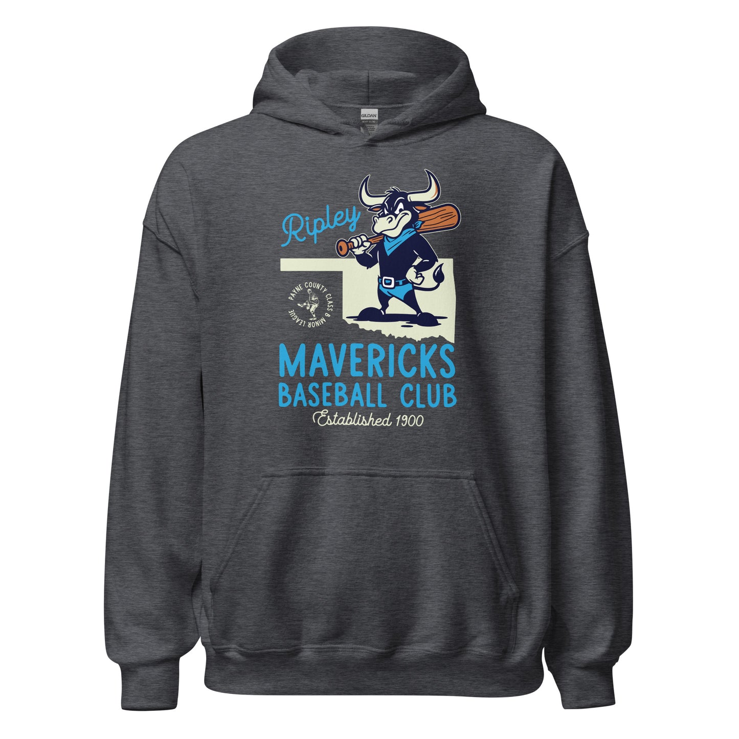 Ripley Mavericks Minor League Baseball Team-Basic Unisex Hoodie