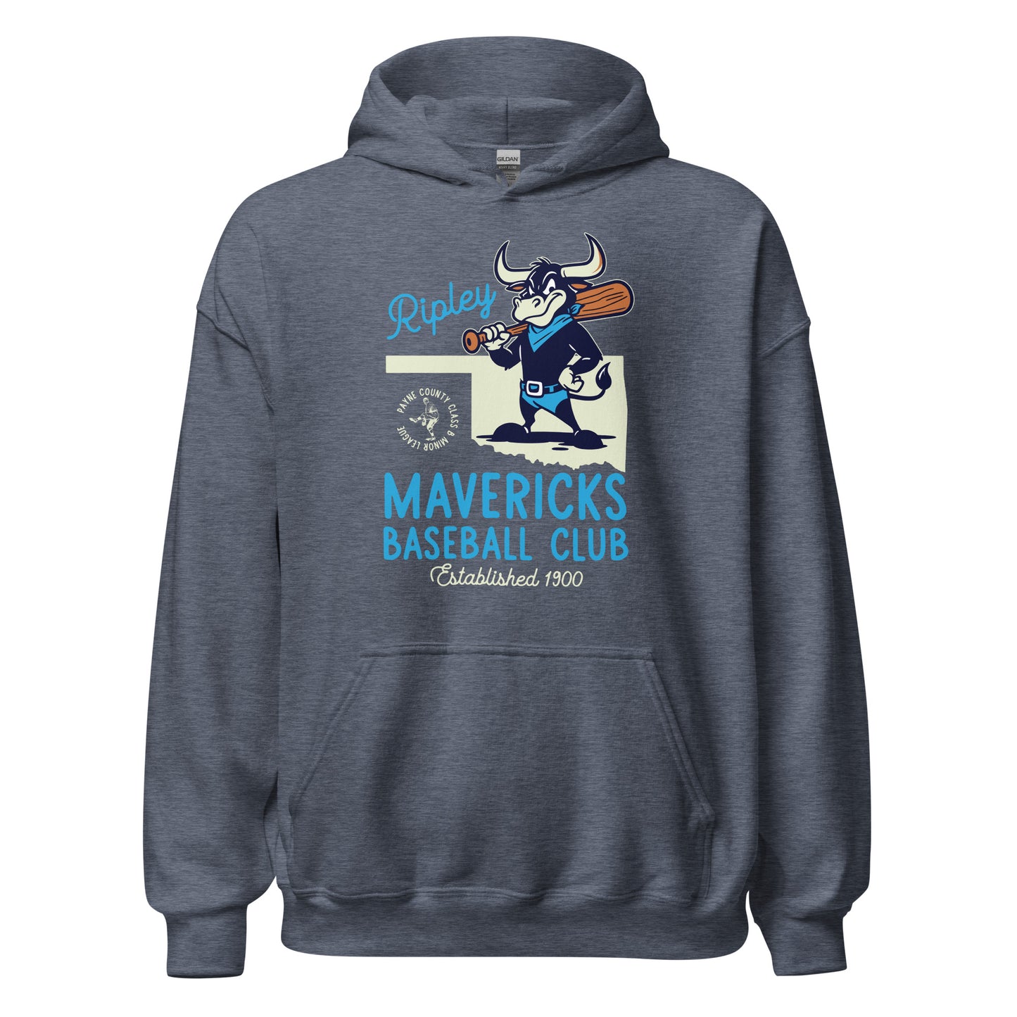 Ripley Mavericks Minor League Baseball Team-Basic Unisex Hoodie