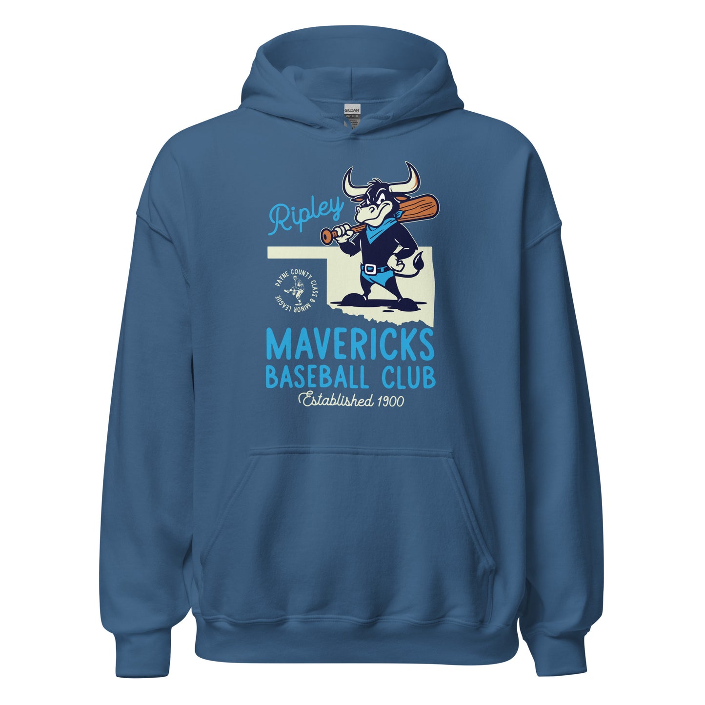 Ripley Mavericks Minor League Baseball Team-Basic Unisex Hoodie