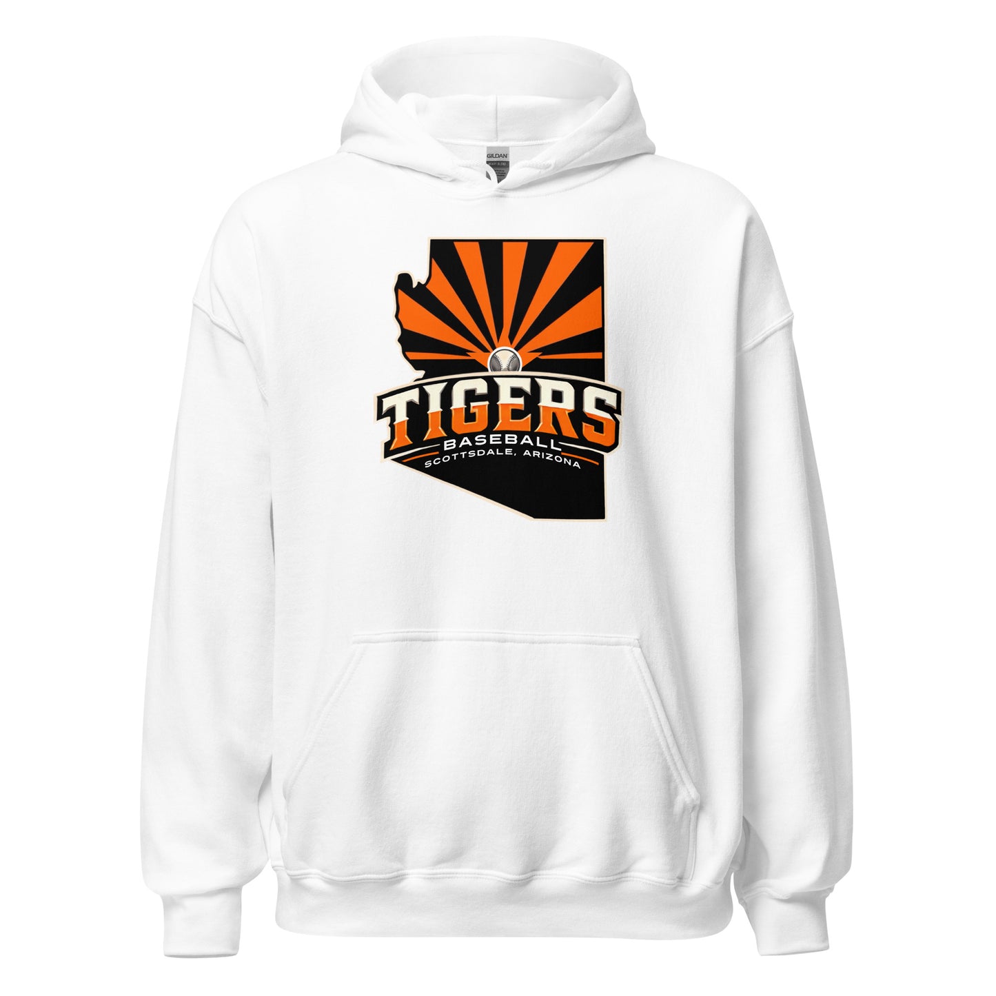 Scottsdale Arizona Tigers Baseball Adult Unisex Deluxe Hoodie