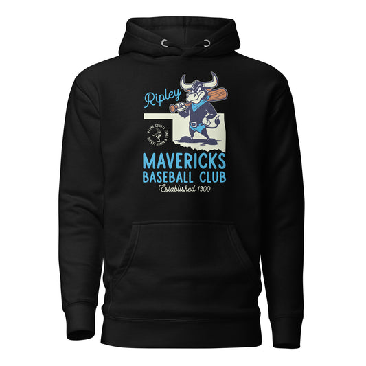 Ripley Mavericks Minor League Baseball Team-Luxury Unisex Hoodie