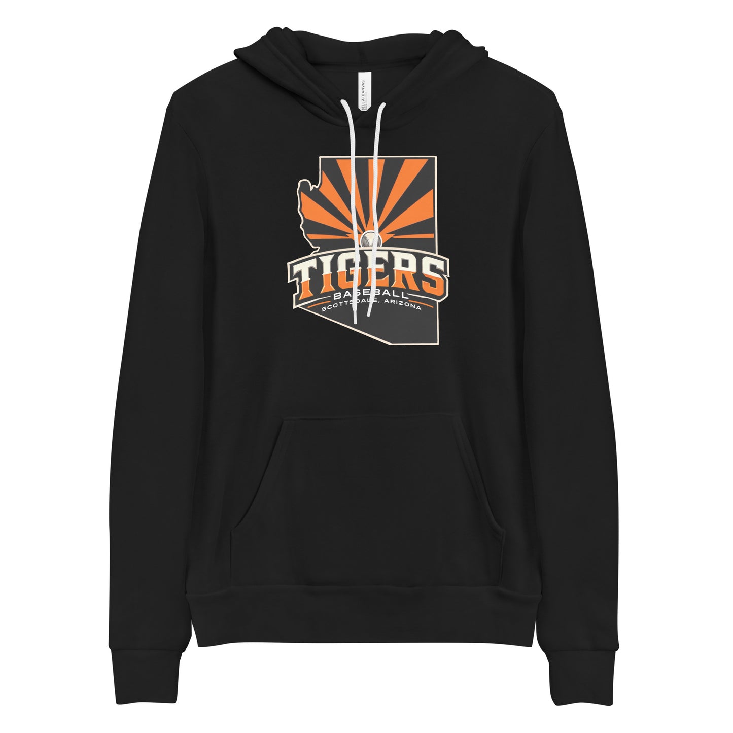 Scottsdale Arizona Tigers Baseball Bella Canvas Unisex Adult Premium Hoodie