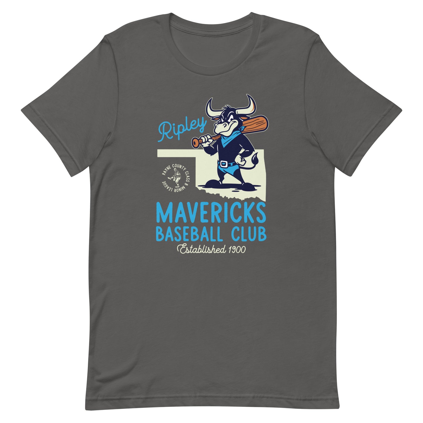 Ripley Mavericks Minor League Baseball Team-Luxury Unisex t-shirt