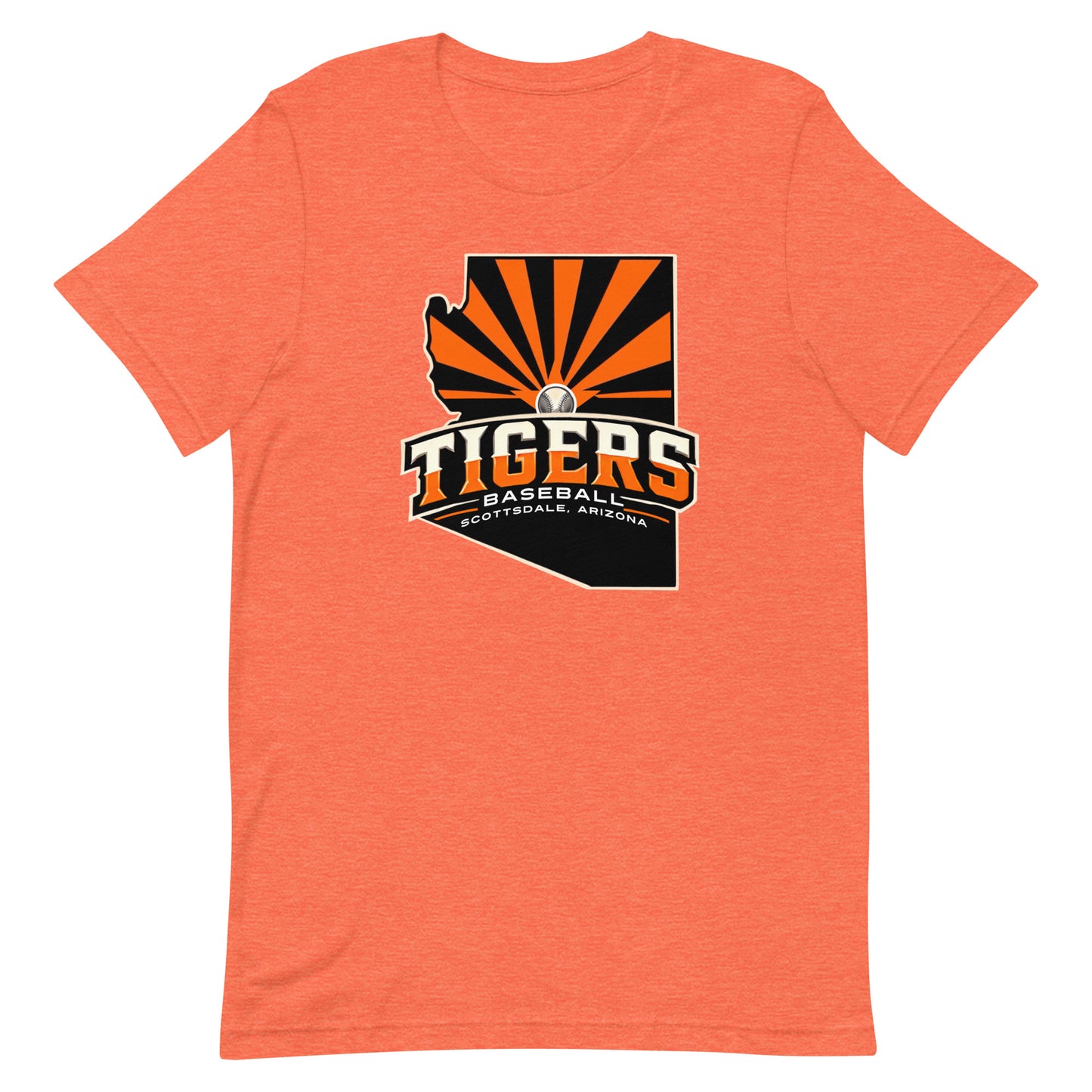 Scottsdale Arizona Tigers Baseball Bella Canvas Unisex T-shirt