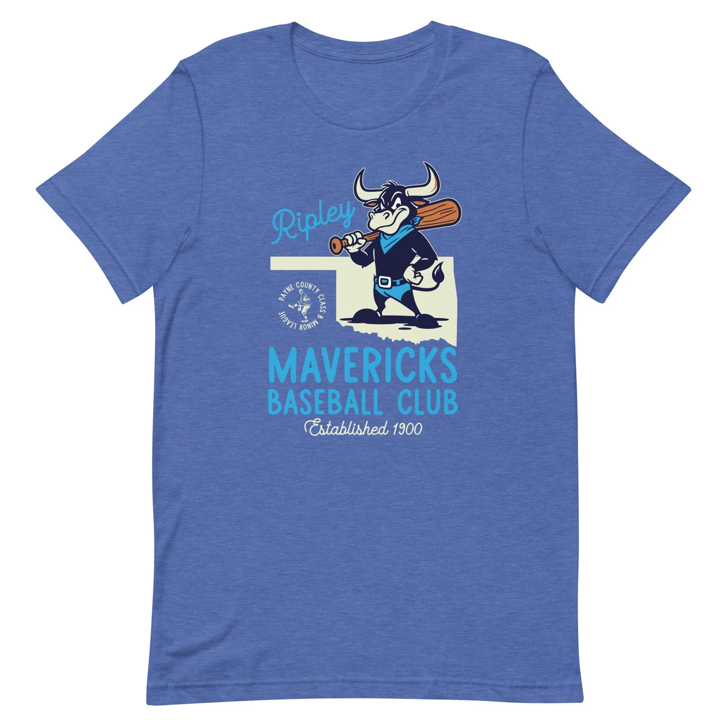 Ripley Mavericks Minor League Baseball Team-Luxury Unisex t-shirt