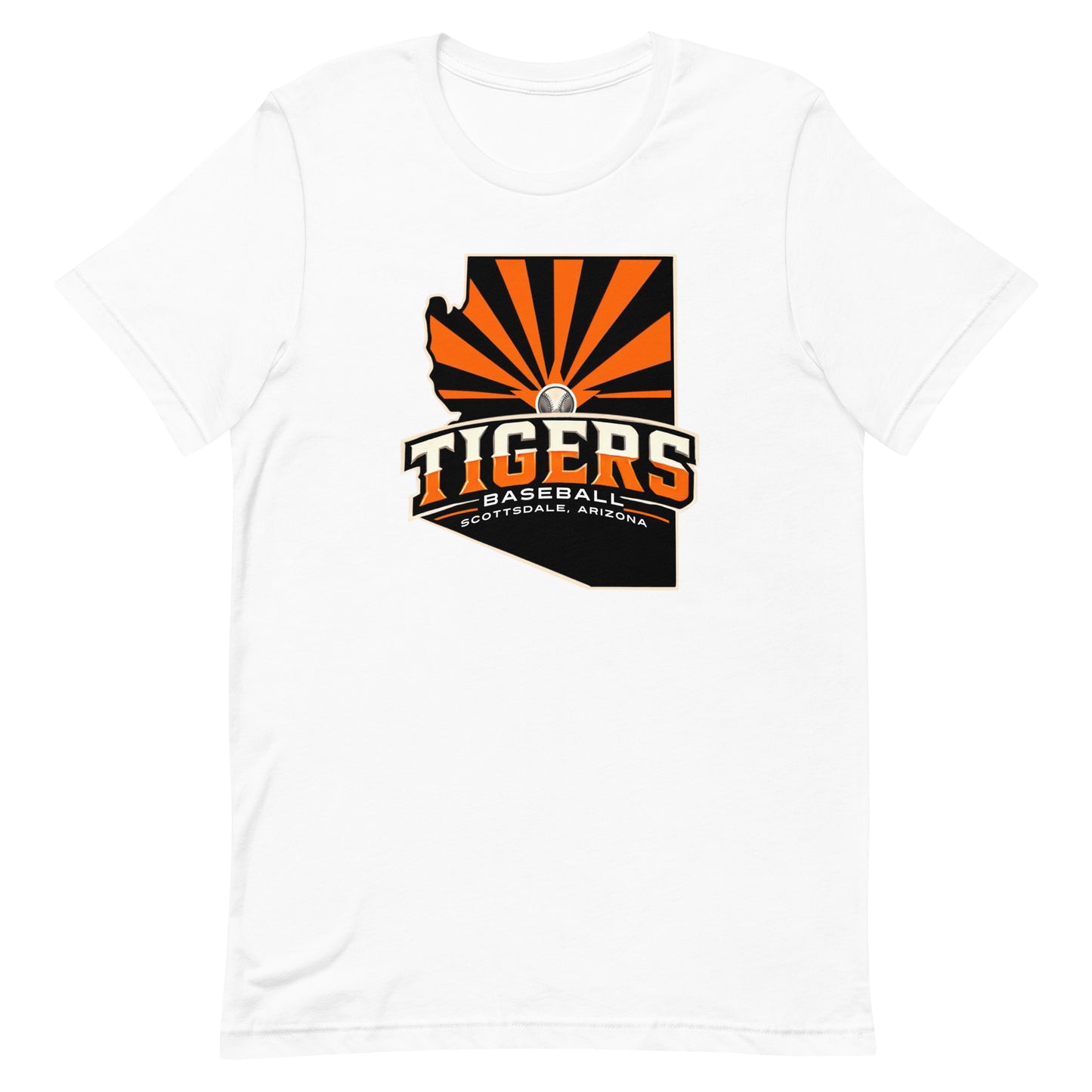 Scottsdale Arizona Tigers Baseball Bella Canvas Unisex T-shirt