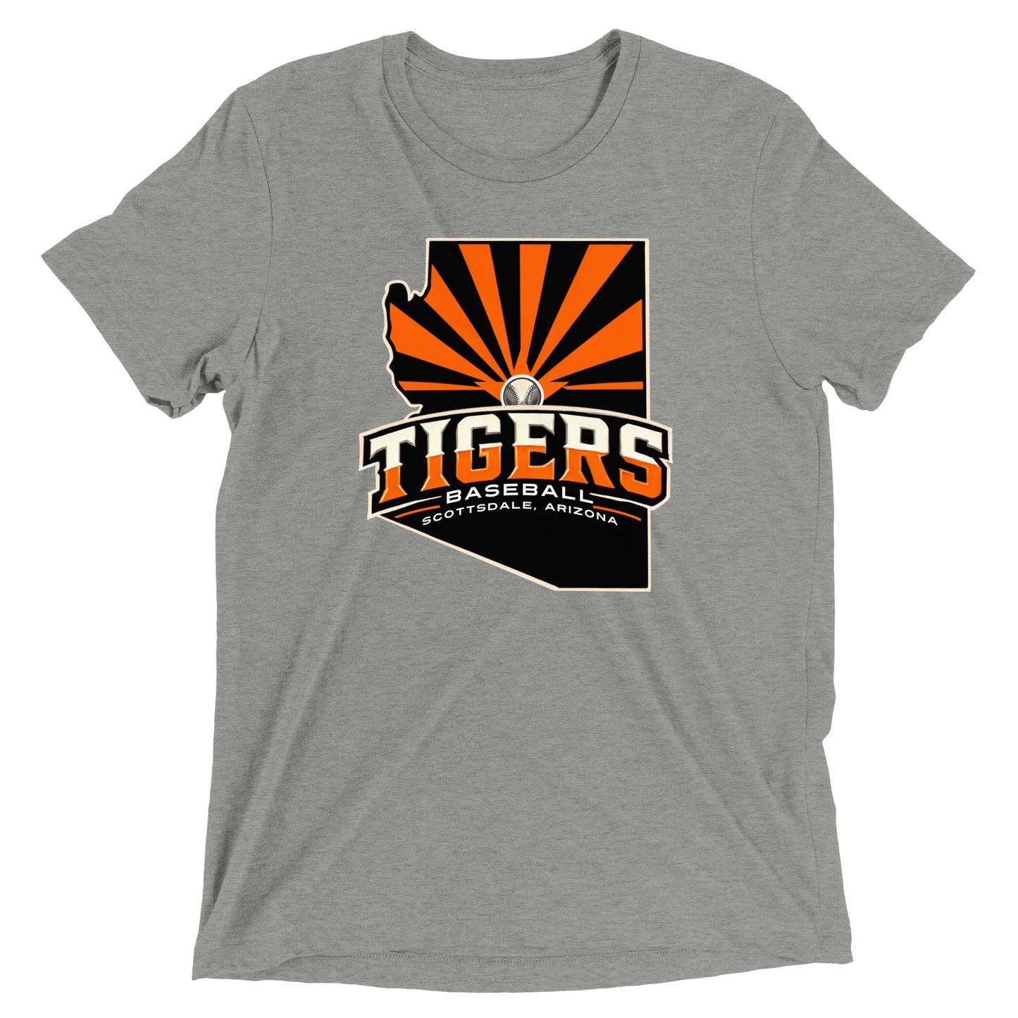 Scottsdale Arizona Tigers Baseball Unisex Tri-Blend T-shirt