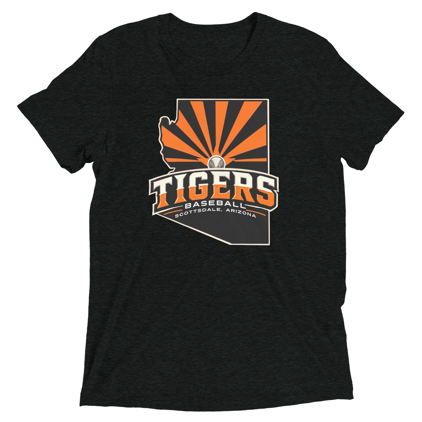 Scottsdale Arizona Tigers Baseball Unisex Tri-Blend T-shirt