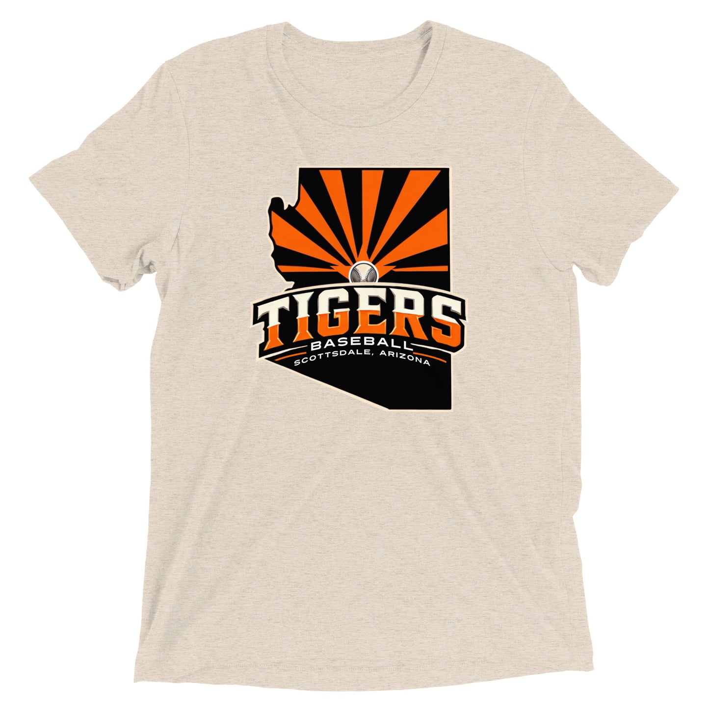 Scottsdale Arizona Tigers Baseball Unisex Tri-Blend T-shirt