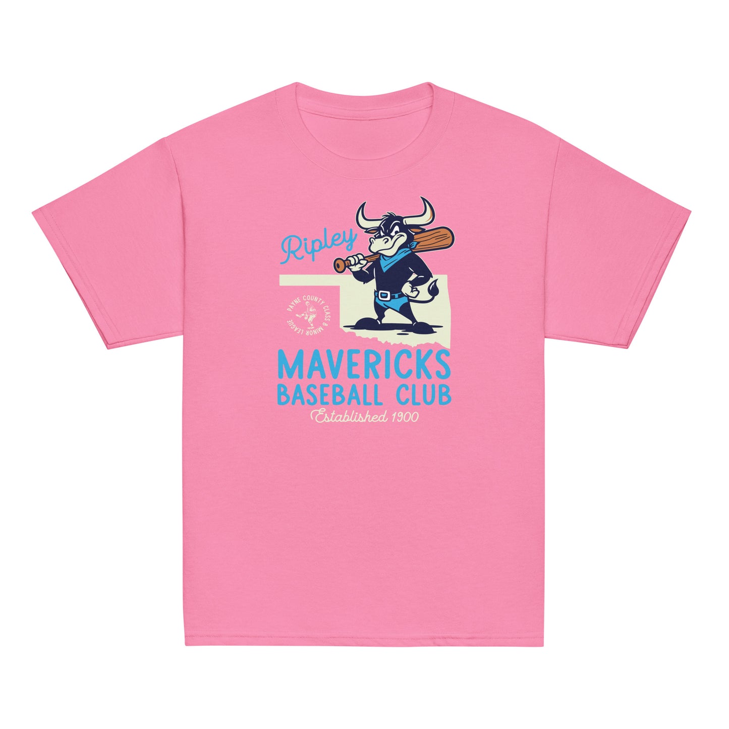 Ripley Mavericks Minor League Baseball Team- Basic Youth classic tee