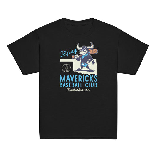 Ripley Mavericks Minor League Baseball Team- Basic Youth classic tee