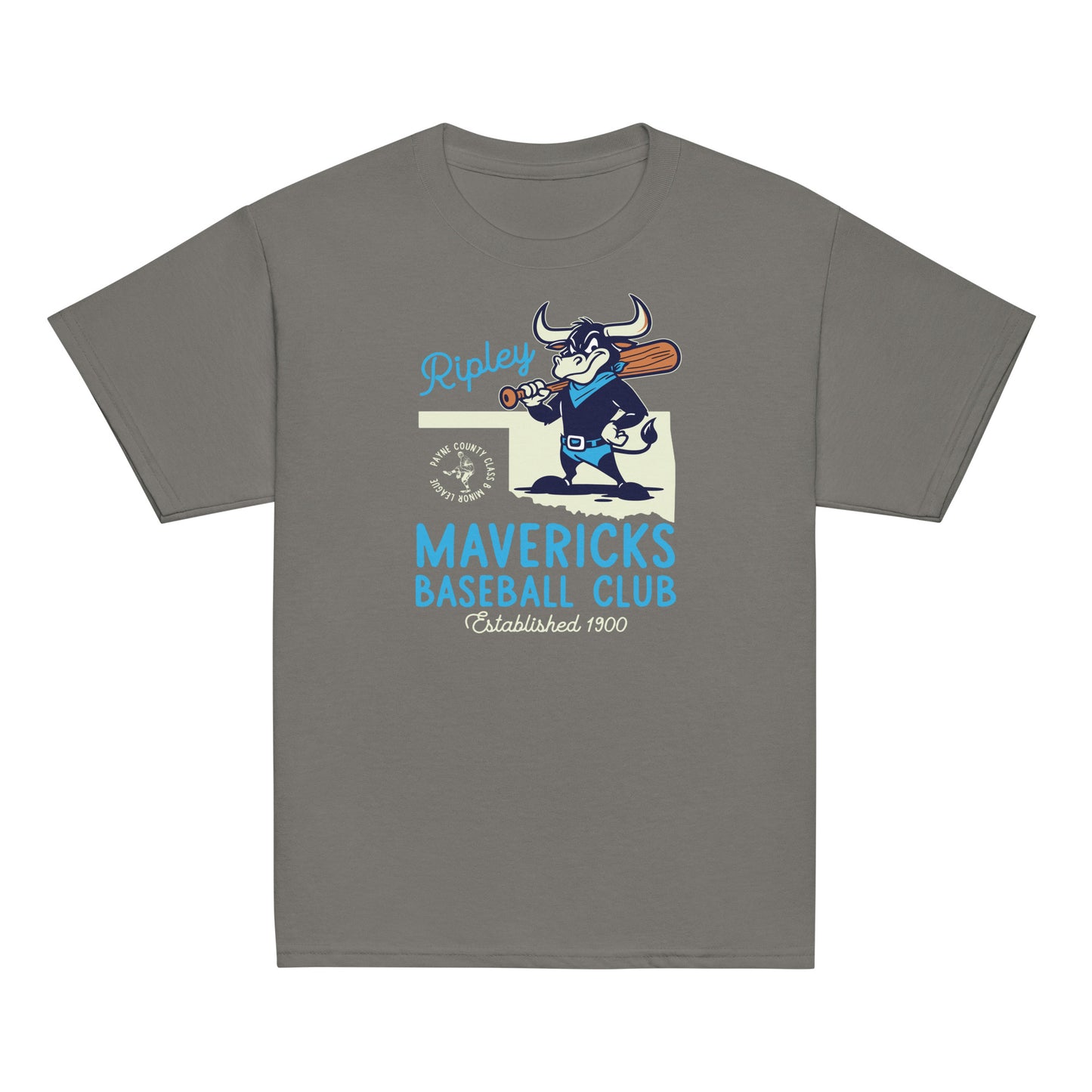 Ripley Mavericks Minor League Baseball Team- Basic Youth classic tee