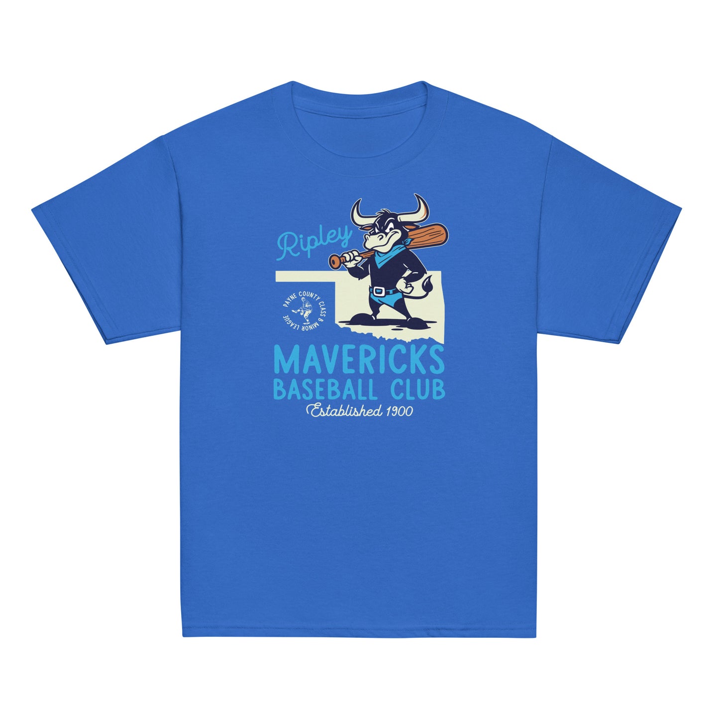 Ripley Mavericks Minor League Baseball Team- Basic Youth classic tee