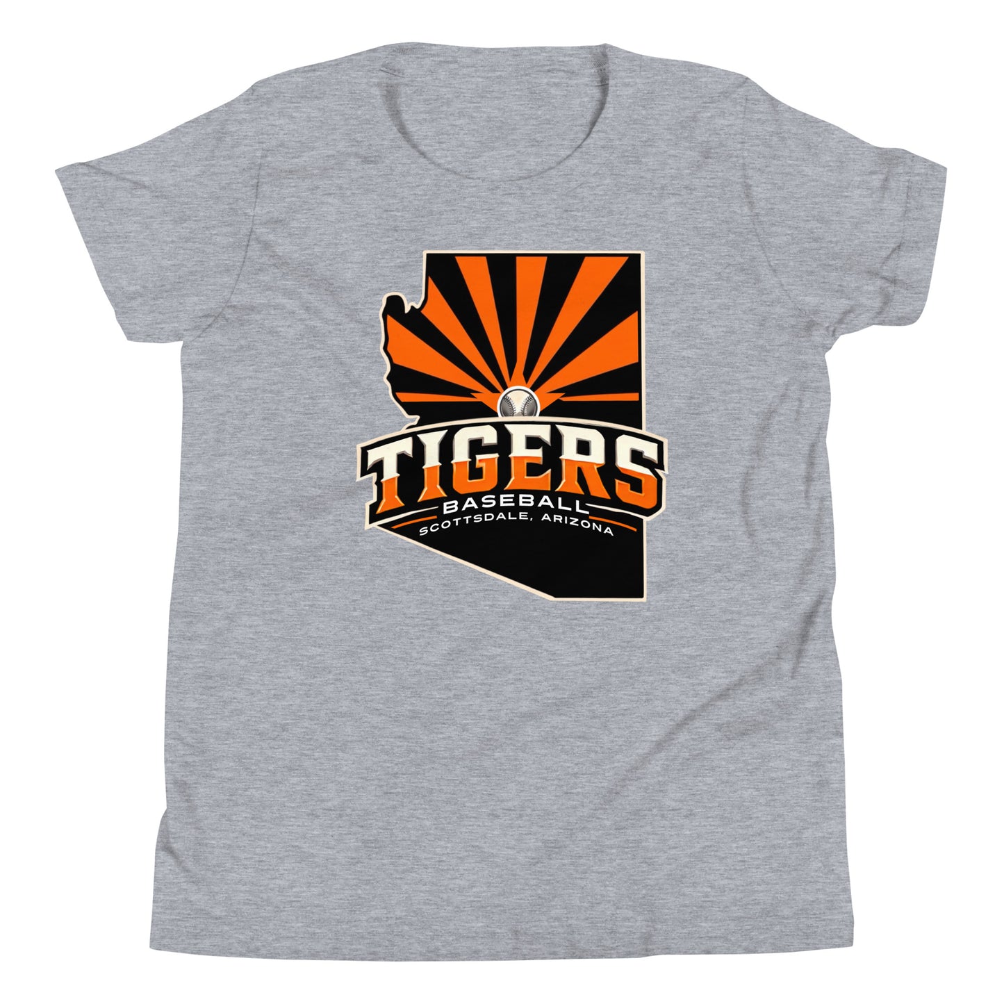 Scottsdale Arizona Tigers Baseball Bella Canvas Youth T-Shirt