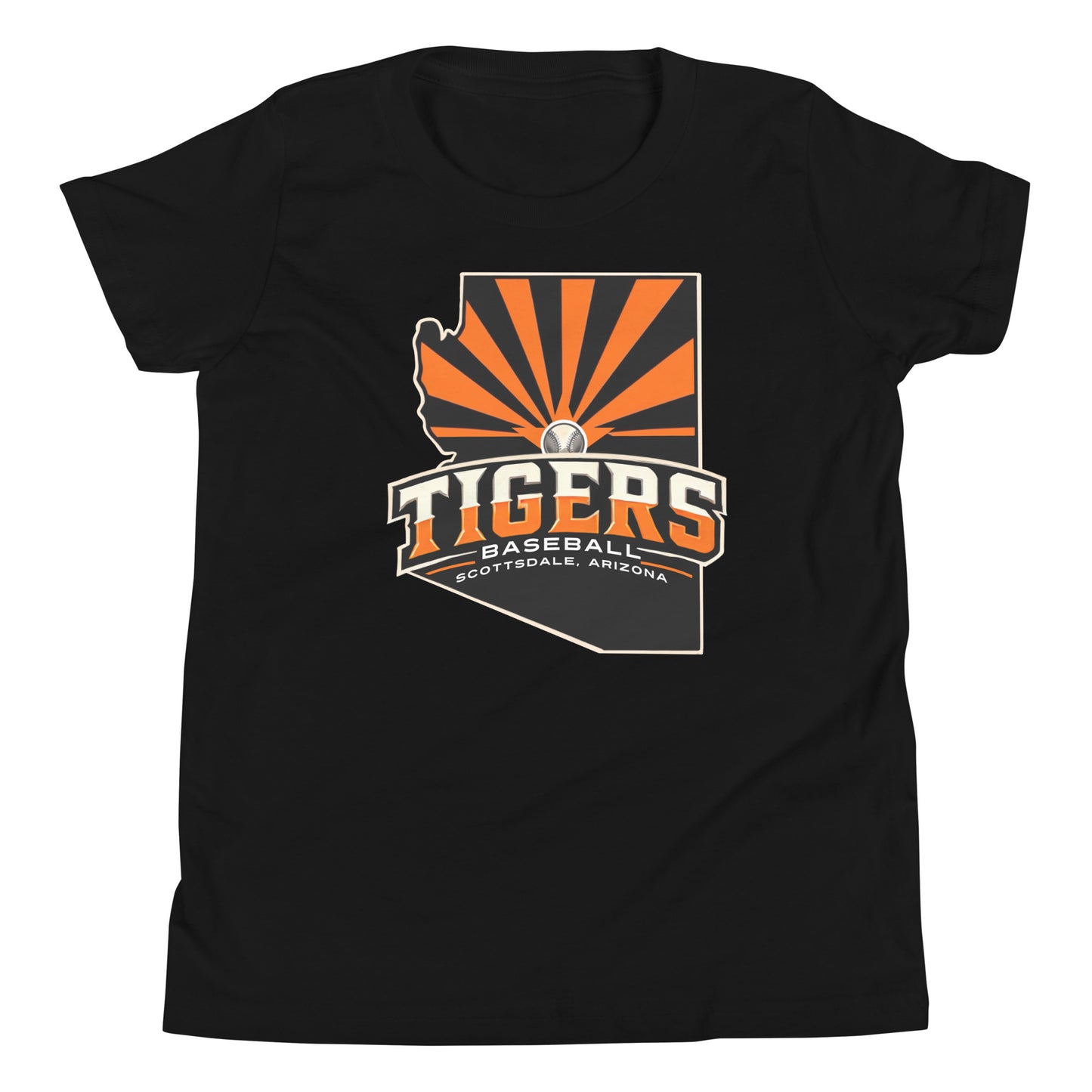 Scottsdale Arizona Tigers Baseball Bella Canvas Youth T-Shirt