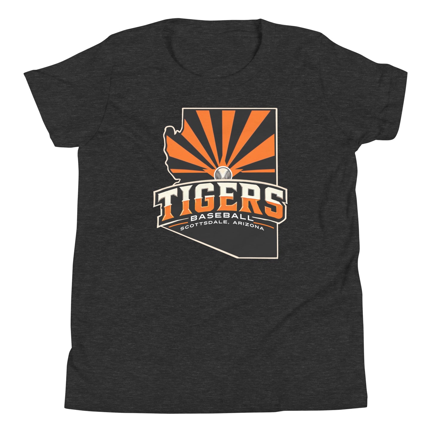 Scottsdale Arizona Tigers Baseball Bella Canvas Youth T-Shirt