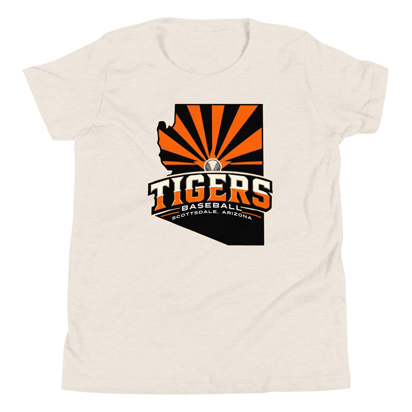 Scottsdale Arizona Tigers Baseball Bella Canvas Youth T-Shirt