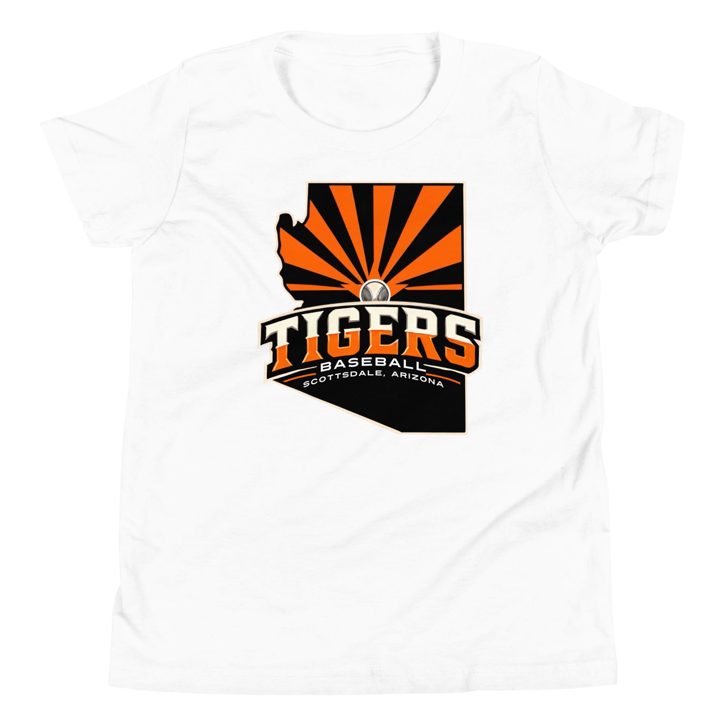 Scottsdale Arizona Tigers Baseball Bella Canvas Youth T-Shirt